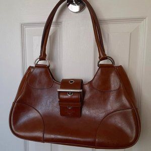 Prada Vintage Leather Over the Shoulder Bag Y2K